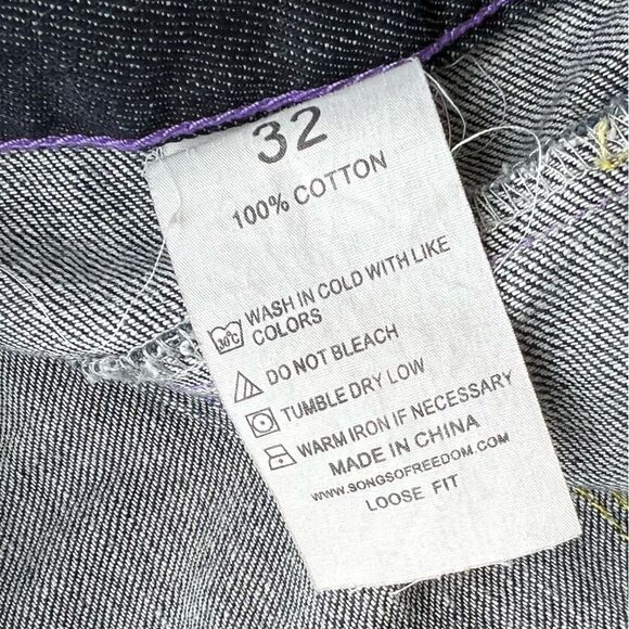 Vintage Songs of Freedom 5 Pocket Jeans - Picture 7 of 16